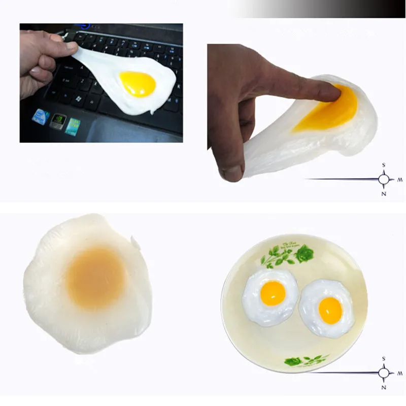 

Creative Simulation Fried Egg Toys Adult Kids Funny Toy Relief Stress Gifts Prank Trick Toys Practical Jokes Toy