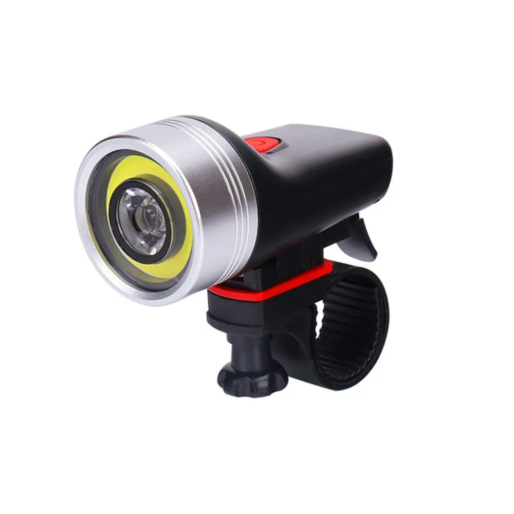 Cycling USB Rechargeable Bike Light Double Lamp Beads Handlebar