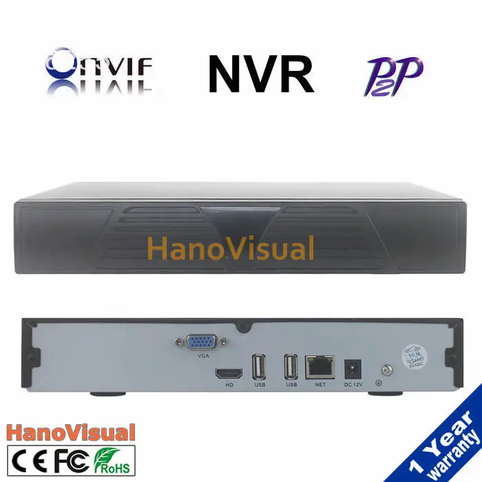 

Neohorizon best ONVIF H.264 Full-HD 1080P 4CH NVR Network Video Recorder For wired IP Camera security system Support IE Cloud