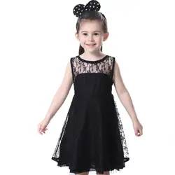 Платье для девочек 2019 новые летние платья для малышек, без рукавов с цветочным рисунком платье принцессы для девочек для Детская Вечеринка