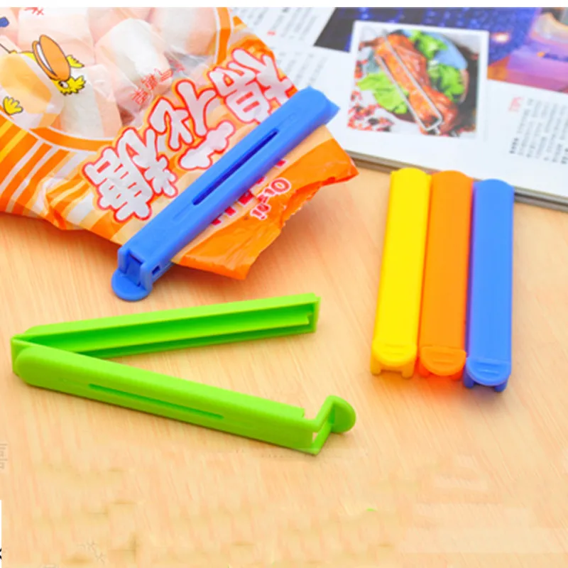 Candy Color Sealing Clips Plastic Bag Clips Clamps For Food and Snacks-11cm U2X5