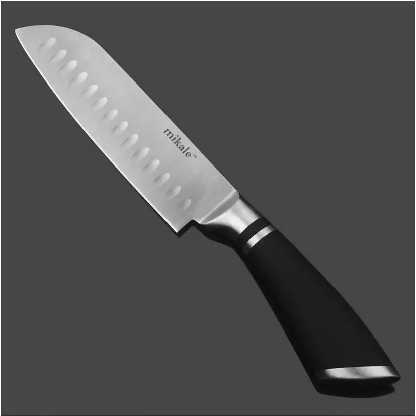 Free Shipping MIKALA Stainless Steel Japanese Style Kitchen Knife Chef Slicing Knife Fruit Vegetable Knives Santoku