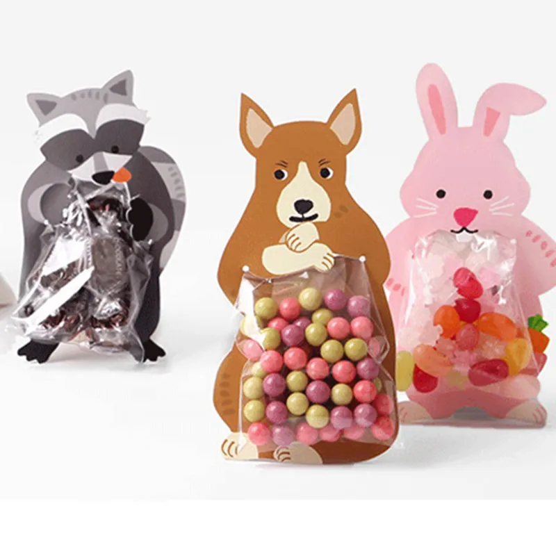 10 шт. милый медведь коала конфеты подарочные пакеты картонная коробка шоколада торт печенья сумки поздравительные открытки Подарочные пакеты упаковочные принадлежности