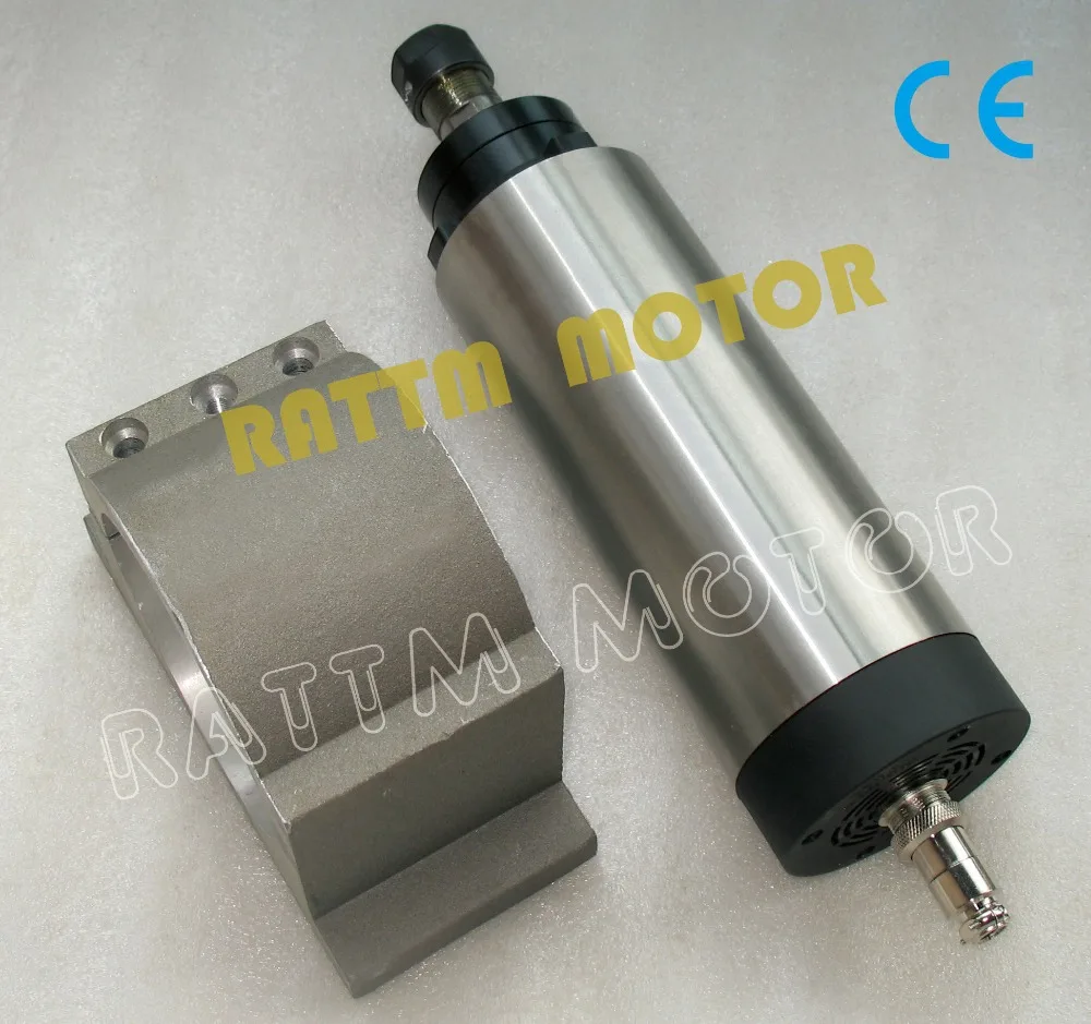 

2.2KW Air-cooled 220V spindle motor ER20,24000rpm,4 bearing & 80mm Fixing spindle motor for CNC Router Milling Machine