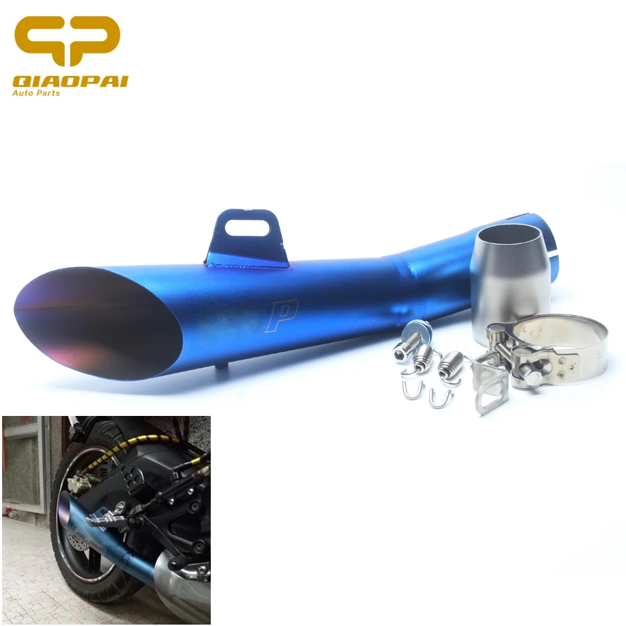 

Modified Exhaust Pipe Motorcycle YZF R6 52MM Laser G.P Akrapovi Exhaust Muffler Clamp Escape Moto Dirt Bike Muffler Pipe