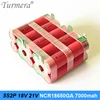 5s2p batterie 18650 pack ncr18650ga 3500mah 7000mah 18v 21v batterie à souder pour tournevis outils batterie batterie personnalisée ► Photo 3/4