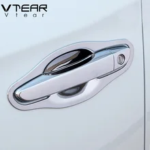 Vtear для hyundai Creta IX25, хендай крета аксессуары, автомобильная дверная ручка, дверная чаша, защитная крышка, отделка, хромированное переоборудование экстерьера, стильный ，автотовары