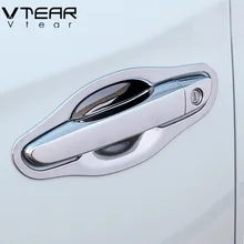 Vtear для hyundai Creta IX25 аксессуары дверная ручка крышки двери автомобиля чаша тянуть chrome внешняя отделка под давлением украшения 2015-2018