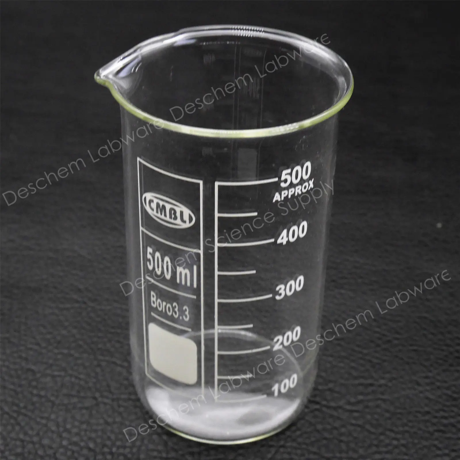 500 мл стеклянный стакан, высокая форма, лабораторная стеклянная посуда для химических средств