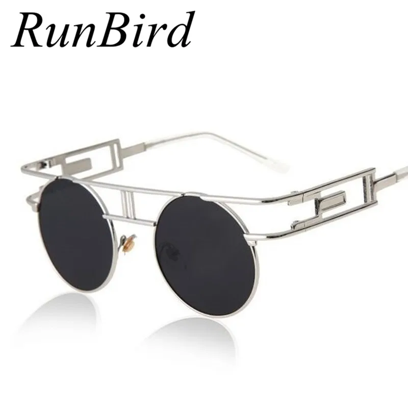 Fashion Metal Frame Vintage Steampunk Sunglasses Goth Glasses Goggles Gothic Round Sunglasses