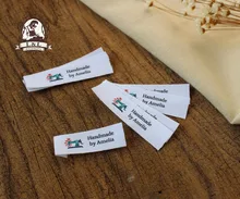 Custom Flat folding Tags / brand labels, Sewing Labels,Custom Clothing Tags, Name Tags, Handmade labels 96 custom logo labels children s clothing tags name tags white organic cotton labels animal decorative labels