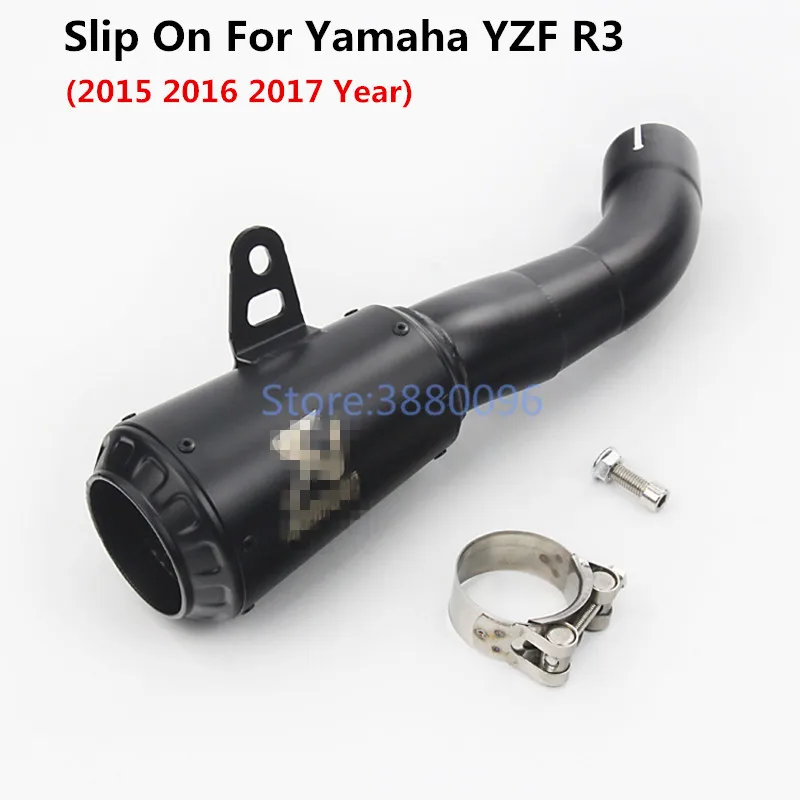 

MT03 R25 R3 Motorcycle Full Systems Exhaust Muffler Pipe Easy Install Slip-on Exhaust For Yamaha YZF-R25 R3 MT03