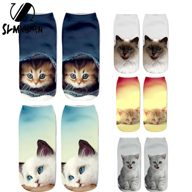 Hot Sale Harajuku 3D Print Unicorn Women Sock 16 Patterns Women Kawaii Cute Casual Popular Ankle Women Socks hue socks