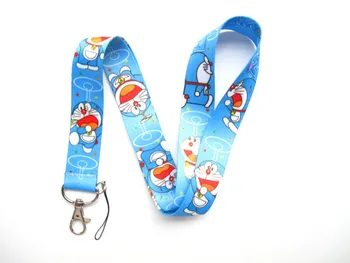 

New 20Pcs Popular Cartoon Doraemon Style mobile Phone lanyard Key chain Strap Charm Gift Q2