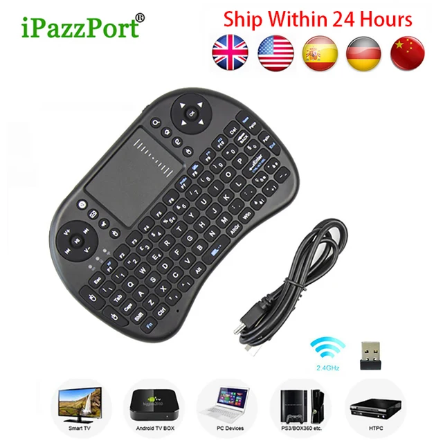 Best Price iPazzport 2.4G Wireless Mini Keyboard Wireless Air mouse Russian English Gaming keyboards I8 Touchpad For Android TV BOX Mini PC Best Price iPazzport 2.4G Wireless Mini Keyboard Wireless Air mouse Russian English Gaming keyboards I8 Touchpad For Android TV BOX Mini PC