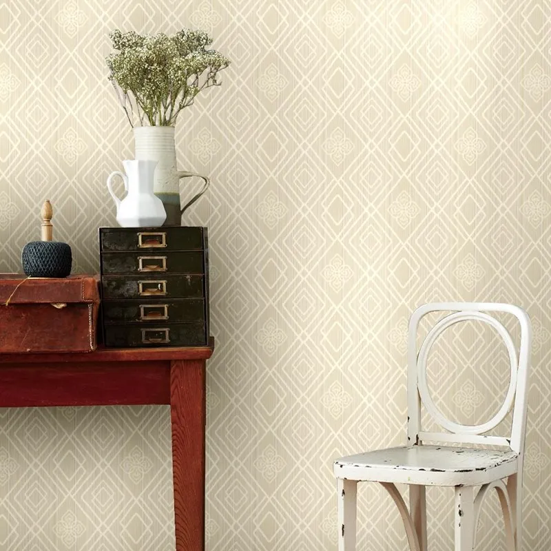 

wellyu New Chinese wallpaper simple European non-woven diamond lattice wallpaper relief bedroom living room sofa обои wallpaper