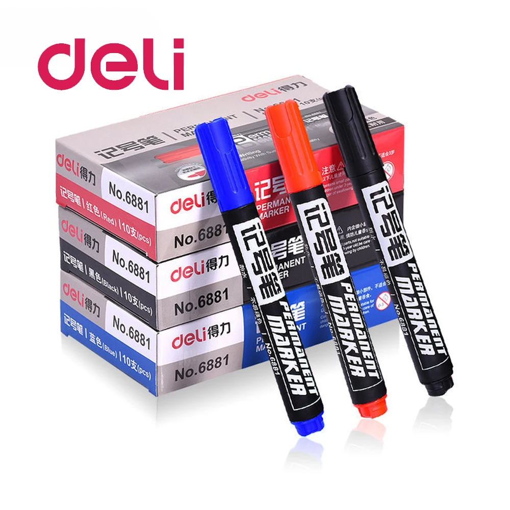 Deli 1 шт. разноцветная маркерная ручка письменные принадлежности масляная