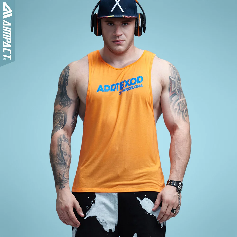 Aimpact Fitness Mens Tank Tops Sexy Bodybuilding Clothing Low Cut Armholes Activewear Summer Singlets Crossfit Workout Tops AD55|suit business|suit steamersuit cap - AliExpress