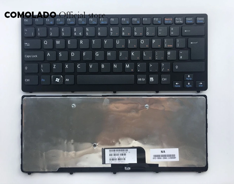 

UK keyboard for Sony Vaio VPC-CW VPC CW VPCCW CW16EC CW18FC CW26EC CW28EC CW2S3C CW2S6C Black Keyboard UK Layout