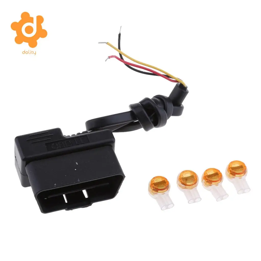 dolity OBD 2 Pin Step Down Cable 12V/24V to 5V Car Power Inverter Hard Wire Kit Buck Line Hidden Style