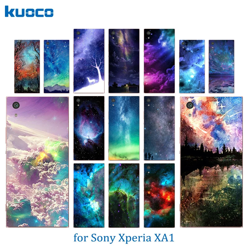 5 0 дюйма для Sony XA1 звездное небо узор пара телефонные чехлы Xperia Dual G3112 G3116 G3121 G3123