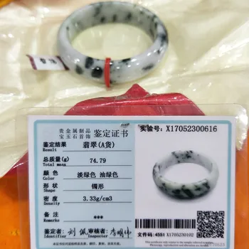 

Zheru Jewelry Pure Natural Jadeite Bracelet Noble Two-color Spot 54mm-62mm Female Gift A Class A National Certificate