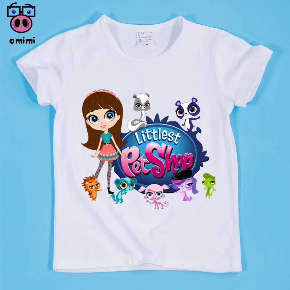 2~9 Year Kid Cartoon Littlest Pet Shop Print T-shirt Boy and Girl Top Tee Baby Funny Cartoon Animal Tee Shirt Children Clothing 2~9 Year Kid Cartoon Littlest Pet Shop Print T-shirt Boy and Girl Top Tee Baby Funny Cartoon Animal Tee Shirt Children Clothing