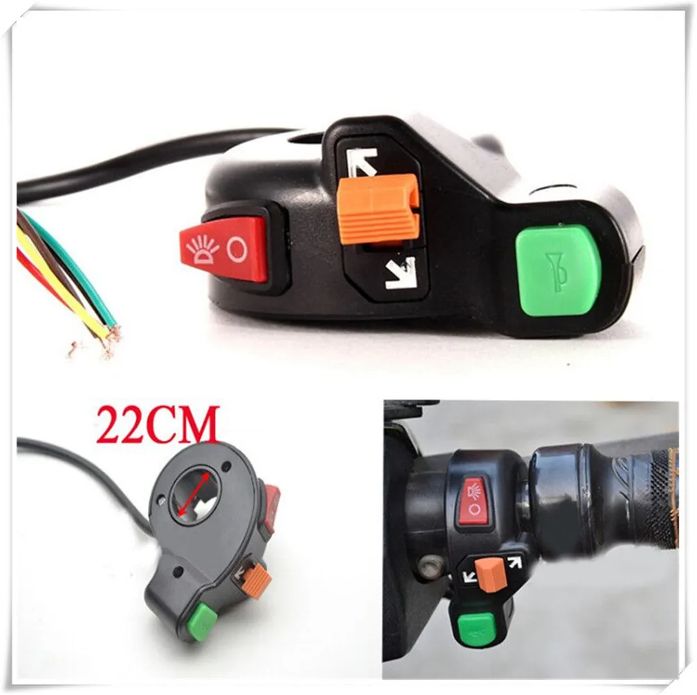 Universal Motorcycle Scooter Auto Headlights Turn Signal Light ON OFF