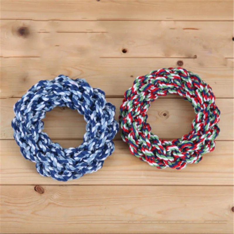 Pet Supply Dog Toys Dogs Chew Teeth Clean Outdoor Traning Fun Playing 2018 Donut/Corn Pattern Rope Toy For Large Small Cat | Дом и сад