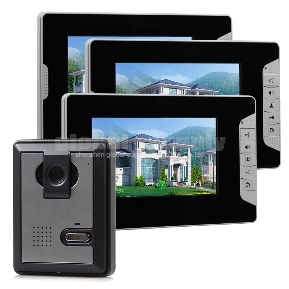 Diysecur 7 Zoll Monitor Nachtsicht Kamera Sprechanlage Home