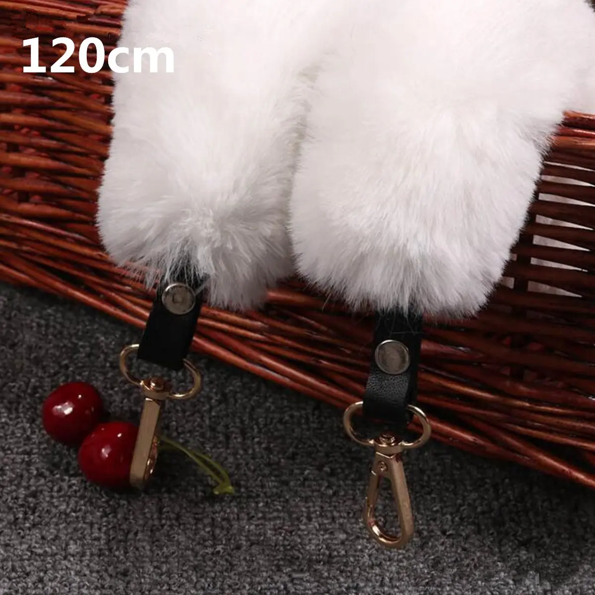 Aequeen 120/100/40 см DIY Замена сумка ремень для сумки женская сумка из меха ремни ручка для кошелек Ремни сумок, аксессуары для сумок из золотистой пряжкой - Цвет: white 120cm