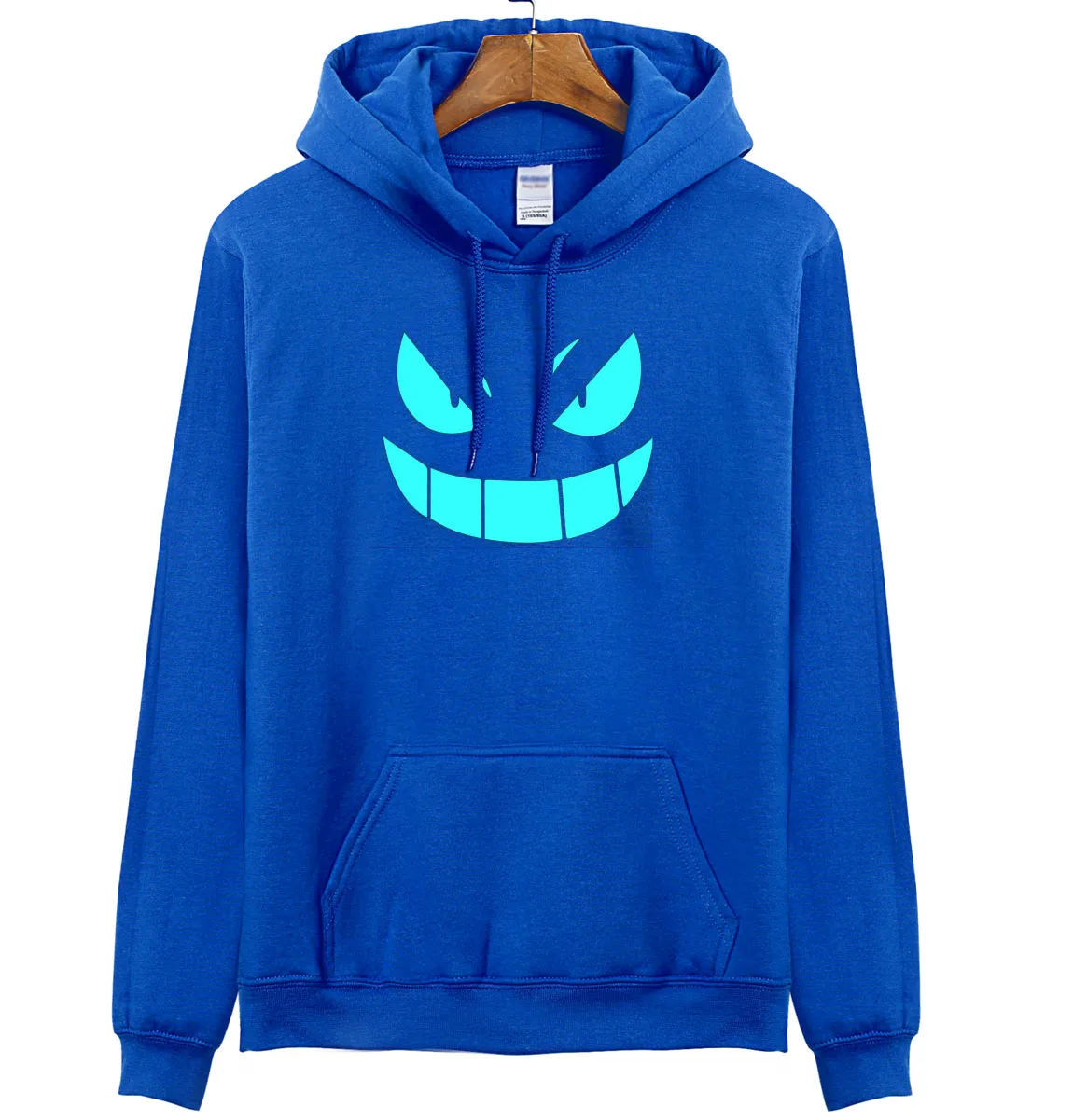 2018 Men s New Arrival Brand Hoodies Luminous Pokemon Go Pocket Monster Gengar Pullover Hoodie Sweatshirts 2