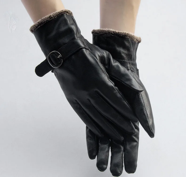 DANKEYISI перчатки из натуральной кожи Элегантные женские перчатки из натуральной овечьей кожи Мужские осенне-зимние теплые модные женские перчатки