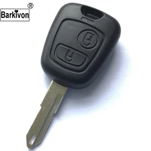 Barkivon 2 Замена кнопки ключ чехол для ключей для peugeot 106 107 206 207 307 406 407 пустой брелок для ключей