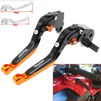 

Motorcycle CNC Adjustable Foldable brake Clutch Levers for Triumph 675 STREET TRIPLE 2008 2009-2013 2014 2015 2016 with Logo
