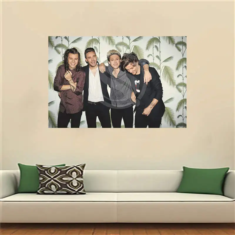 WJY510N52 one direction Canvas Painting Wall Silk Poster cloth print Custom Print your image Fabric F39 | Дом и сад