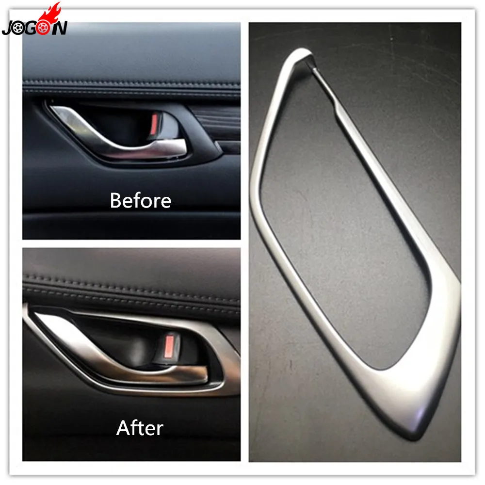 Buy 4pcs ABS Chrome Interior Door Handle Bowl Cover