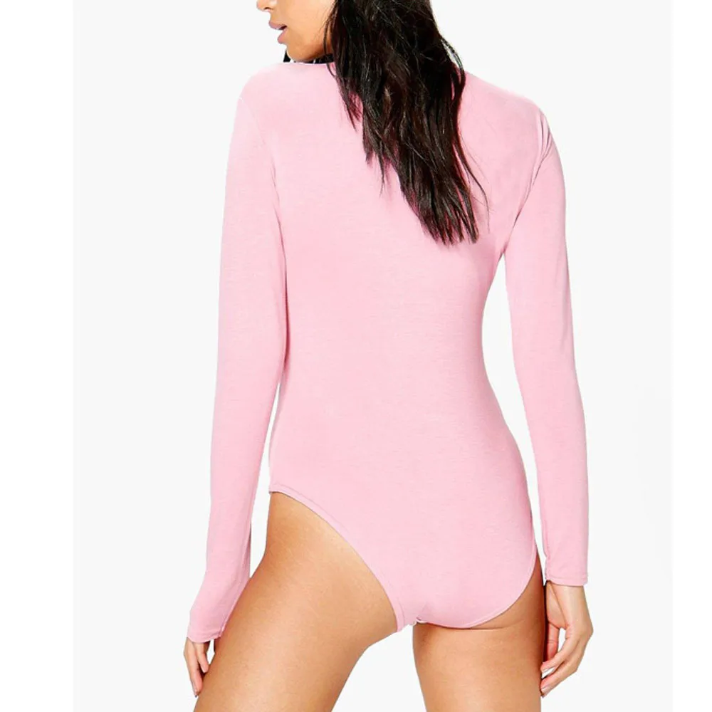 Free Ostrich Elegant Black Sleeve Bodysuit Women Plain Round Neck Long Sleeve Sexy Rompers 2018 Skinny Bodysuit D1335 Free Ostrich Elegant Black Sleeve Bodysuit Women Plain Round Neck Long Sleeve Sexy Rompers 2018 Skinny Bodysuit D1335