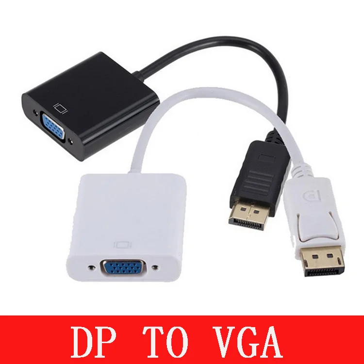 

DP TO VGA DisplayPort DP Male to VGA Female Adapter Cable for laptop pc projector