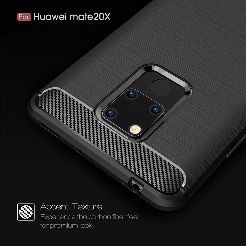 Для Huawei Mate 20 X чехол противоударный силиконовый матовый Стиль для телефона 20X 7