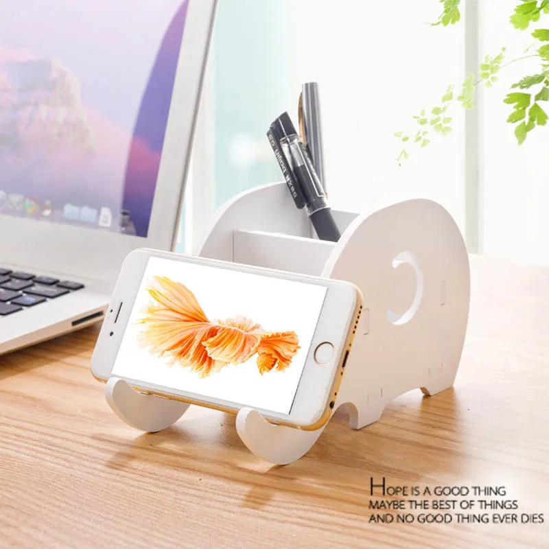 Phone Holder For Redmi Note 9S Universal Flexible Samsung A50 Table Lazy Elephant Bracket Desktop Pen holder iPhone SE 2020 | Мобильные