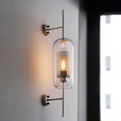 Современный настенный светильник светодиодный стеклянный настенное бра, прикроватное освещение для гостиной, светильник для ванной