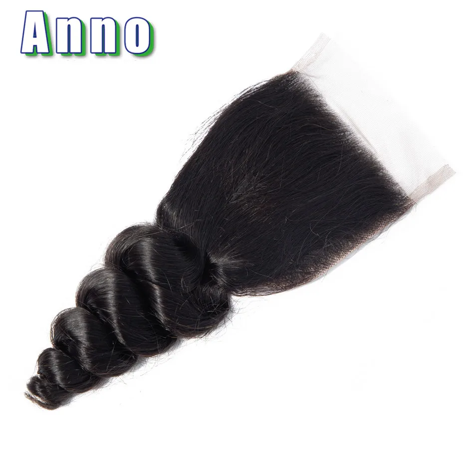 Anno Brazilian Hair Weave Bundles With Closure Middle/Free/Three Brazilian Loose Wave 4 Bundles With Closure Non Remy Human Hair Anno Brazilian Hair Weave Bundles With Closure Middle/Free/Three Brazilian Loose Wave 4 Bundles With Closure Non Remy Human Hair
