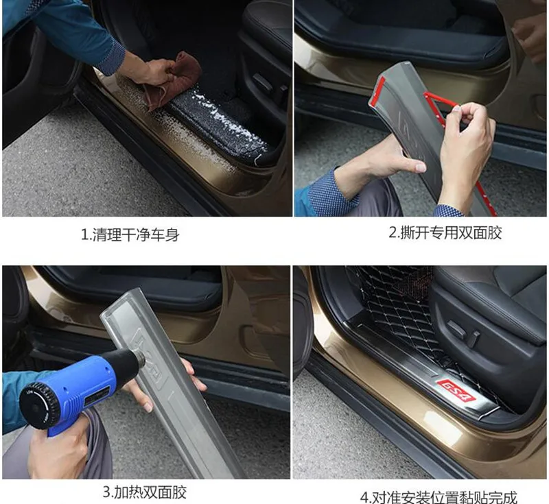 High Quality Stainless Steel External Scuff Plate/Door Sill Fit For SUBARU Forester SJ 2013