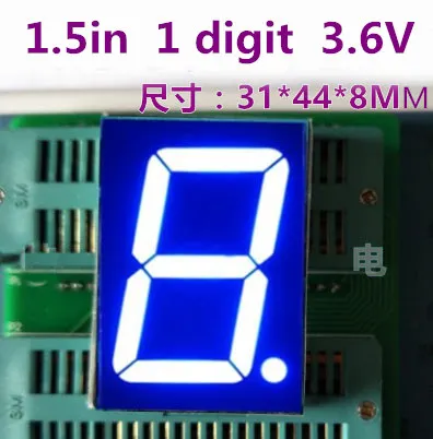Цифровая трубка DIP 1 5 дюйма голубой 7-сегментный светодиодный дисплей Nixie Tube бит