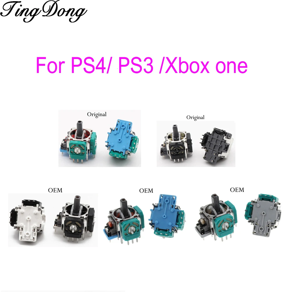 

20pcs 3Pin 3D Rocker 3D Analog Joystick Sensor Module for PlayStation 4 Controller for PS4 PS3 for Xbox one Controller