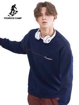 

Pioneer Camp thicken warm fleece sweatshirts men brand-clothing autumn-winter hoodies male top quality 100% cotton AWY801381