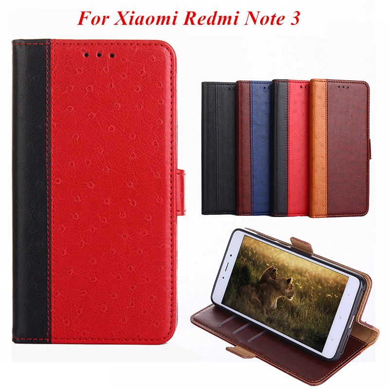 K'try Flip For Xiaomi Redmi Note 3 Case Luxury Bussiness Pu Leather