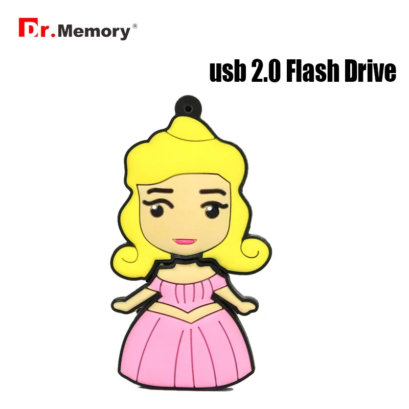 

Cartoon Three Princess Usb Flash Drive 64GB Pen Drive 4GB 8GB 16GB 32GB Pendrive Personalized Memory Disk Real Capacity Usb Gift