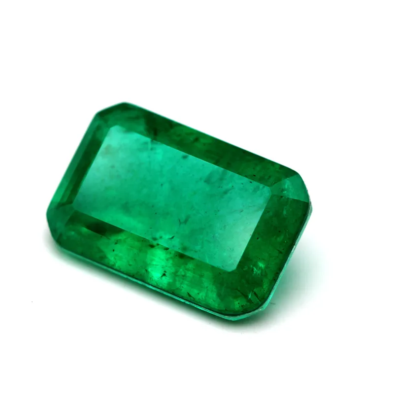 Хлопок прямоугольной формы создан зеленый бисер Элегантный лаборатория regenerativ зеленый драгоценный камень красивый блеск редкость созданная форма